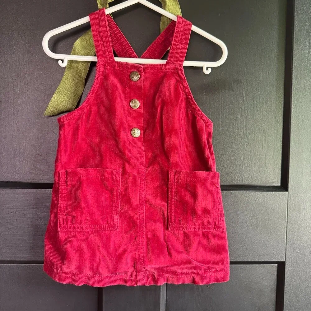 old navy pink corduroy dress 3-6M Overall Girls Sleeveless Ruffle Casual its made from soft cotton cord so its perfect going into a new season too. Old Navy Corduroy Overall Jumper